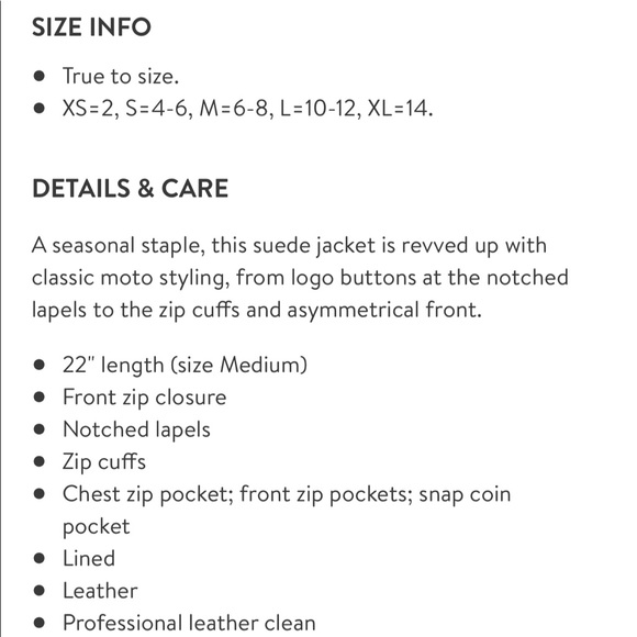 🌺🌺 SUEDE MOTO JACKET 🌺🌺 - Picture 3 of 3